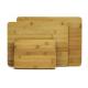 Natural Bamboo 100% Premium Organic Cutting & Serving Board Set bamboo cutting board set