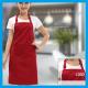 BSCI audit strong n durable solid color bib type women apron for small MOQ with fast delivery for multi color selection