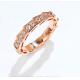 Serpenti Viper 18K Gold Diamond Rings 3.5g 18K Rose Gold Wedding Band