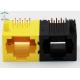 Yellow R/A 1x2 Ports Right Angle RJ45 Connector MJ5688P-FB12-HPRDNRY