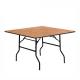 Outdoor Square Folding Banquet Table Plywood Party Cocktail Tables