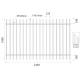 5ftx7ft tubular fence panels come with 2x2 tubing US standard supplied