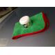 Green color 40x60cm microfiber microfibre car cleaning detailing towels/cloth with red edge