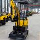Yellow Customised Mini Excavator Mini Crawler Tracked Digger With Attachment