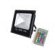 Outdoor Black 20W 50W 100W Rgb Led Flood Light With Remote Controller