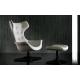 High Back Swan Office Chair , PU Leather Upholstered Arne Jacobsen Swan Chair