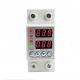 40A/63A Din Rail Dual Display Adjustable Intelligent Over Voltage Current And Under Voltage Protective Device Protector Relay