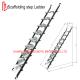HDG Carbon Steel Scaffolding Staircase Q235 Scaffolding Steel Ladder With Hooks