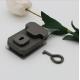 Luggage hardware accessories gunmetal color metal square plug lock for wooden box