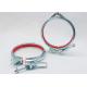 U Type Grooved Galvanized Pipe Clamp Adjustable Sealing Ring Ventilation Dust Clamp