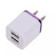 ABS 2A Dual Port USB Wall Charger Ios Android US Standrad Short Circuit Protection