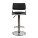 Swivel Electroplated Leather Bar Stool Accessories Modern Chair With Circular Base For Beauty Salons