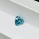 Synthetic Lab Grown Blue Diamonds Heart Shape 1.2ct-1.4ct IGI Certified