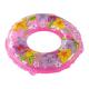 Inflatable swim ring with flowers
