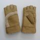 Double Face Shearling Sheepskin Gloves Winter Genuine Leather Fingerless Gloves