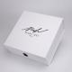Folding Magnetic 185g fancy paper White Packaging Box For Apparel