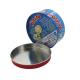 Embossed 8 Inch Round Cake Tin Can ISO9001 CMYK Printed