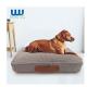 Orthopedic Foam Linen Polyester Washable Dog Bed Super Thick