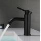 Black Stainless Steel Single Lever Kitchen Mixer Tap Bathroom Wash Basin Faucet