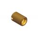 Gold Plated Hermetically Sealed Connector SMP Adapter Smooth Bore Brass Material