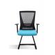 Metal Frame Breathable Mesh Upholstered Seat Guest Reception Visitors Meeting Chair