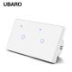 146*86mm 2 Gang  Fireproof Tuya Smart Home WIFI  Light Switch With Remote Control Electric Switch 240V Voice Control