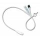 Disposable 100% Silicone Medical Urinary Foley Catheter With Temperature Sensor Probe