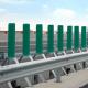 Fiberglass Leaf Anti Glare Panel Simple Structure For Highway Separation Belt