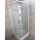 Insulation 80X80cm Glass Bath Shower Room Square White