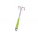 Floral garden tools green plastic handle Iron printing prink lenth  rake toys kid good