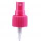 Pink Ribbed Mist Pump Sprayer 24mm Atomiser Spray Cap With Tube