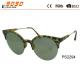 Semi-rimless  round sunglasses with metal temple and plastic tip,fashionaable style