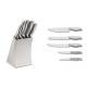 5PCS kitchen knife set in stainless steel knife block