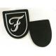 Promotional Silver Tpu Logo Raised Custom Pvc Patches No Minimum