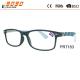 Hot sale style of reading glasses with plastic frame ,printe the patterns in the  temple
