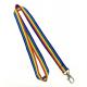 Metal Hook Colorful Rainbow Custom Polyester Lanyards Cute School Party Business