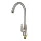 Induction Tap Silver Zinc Alloy Kitchen Sink Faucets with Earthenware Spool Material