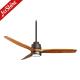 Solid Wood Ergonomic Remote LED Ceiling Fan With Dimmable DC Motor