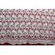 Crochet polyester embroidery lace fabric for lady's dresses