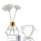 80ml Empty Hexagonal Glass Reed Diffuser Clear Glass Aroma Bottle