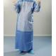 45 gsm Blue White SMS Reinforced Surgical Gown Surgical Clothes Hospital Uniform