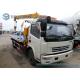 Dongfeng Small 5 Ton Flatbed Tow Truck Crane Mounted Truck 4X2