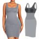 2024 Fashion Element Simple Midi Dresses For Women Slim Fit Sleeveless Skirt For Your