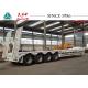 4 Axle 80 Tons 20/30/40FT Low Bed Truck Trailer With Spring Suspension