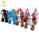 Hansel wholesale stuffed electronic games ride on furry animal for kids