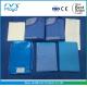 CE Approved Obstetrics Drapes Reinforced Side Drape Pack Blue
