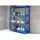Lightweight 100kgs Capacity 4 Tier Storage Shelves Bolted Metal Shelving