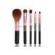5 PCS Promotional All Line Makeup Brush Gift Set With Rose Gold Ferrule