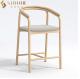 Modern Luxury Contemporary Bar Chairs Stool Armless Metal Base 83cm