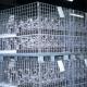 Heavy-duty Warehouse Metal Mesh Storage Cage 50*50mm with Electric Galvanized